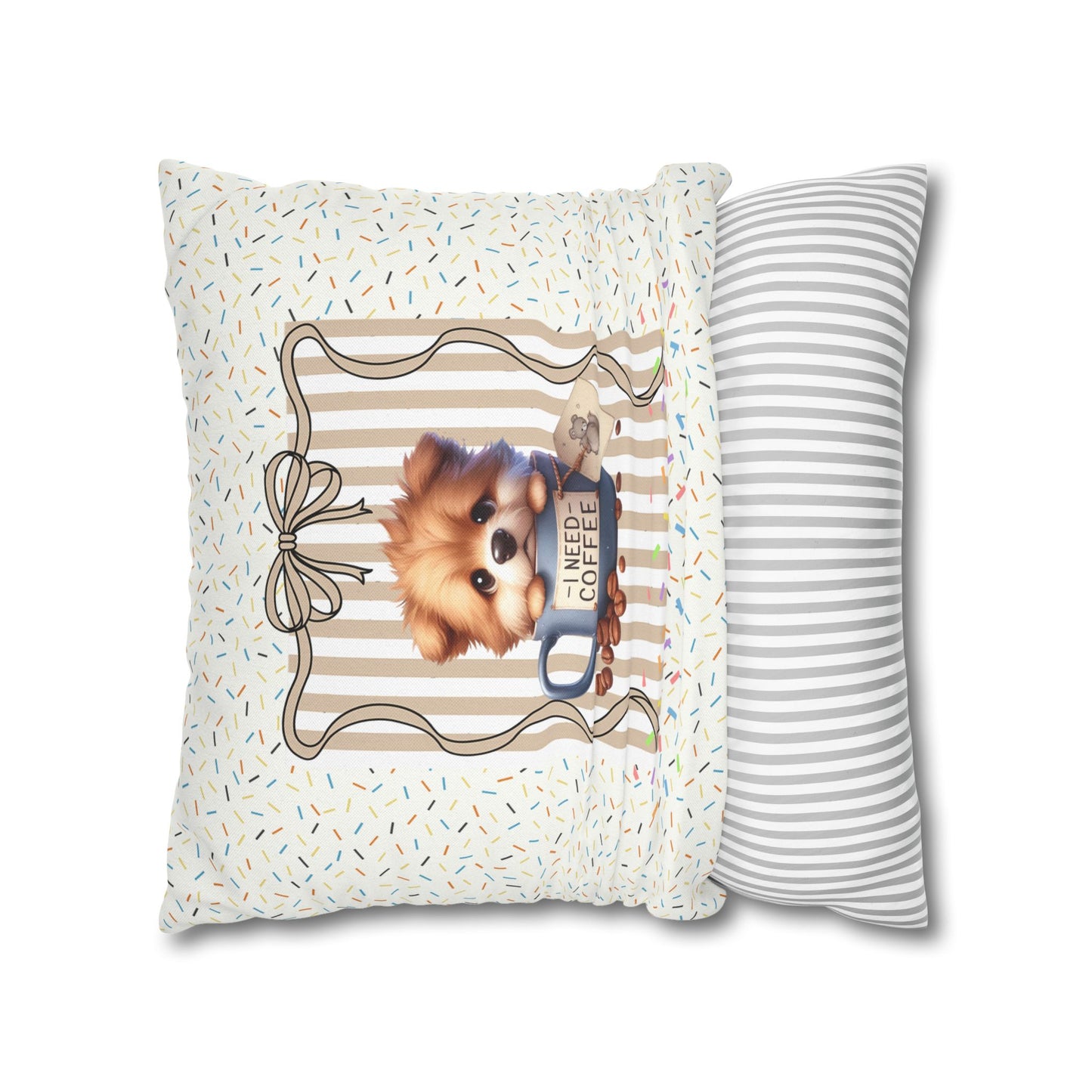 Funny Dog Throw  Decor Pillowcase