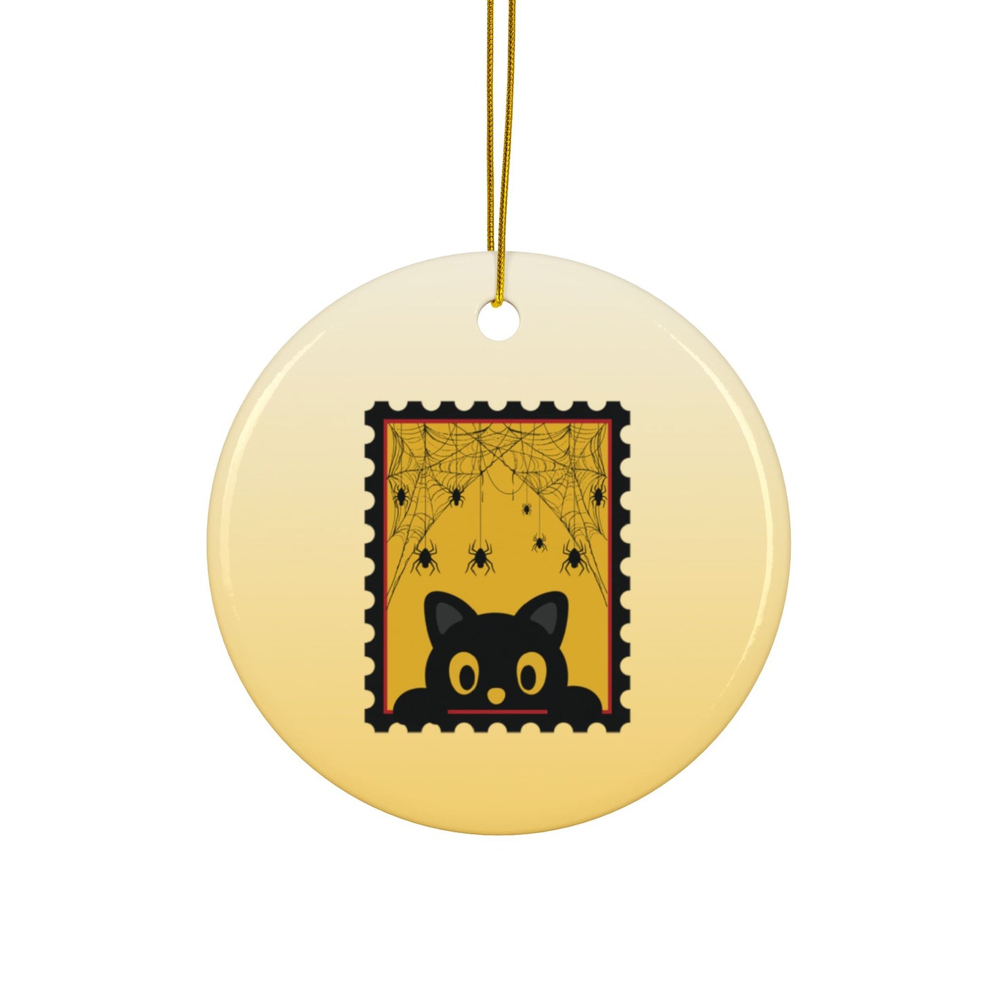 Black Cat Halloween Ornament