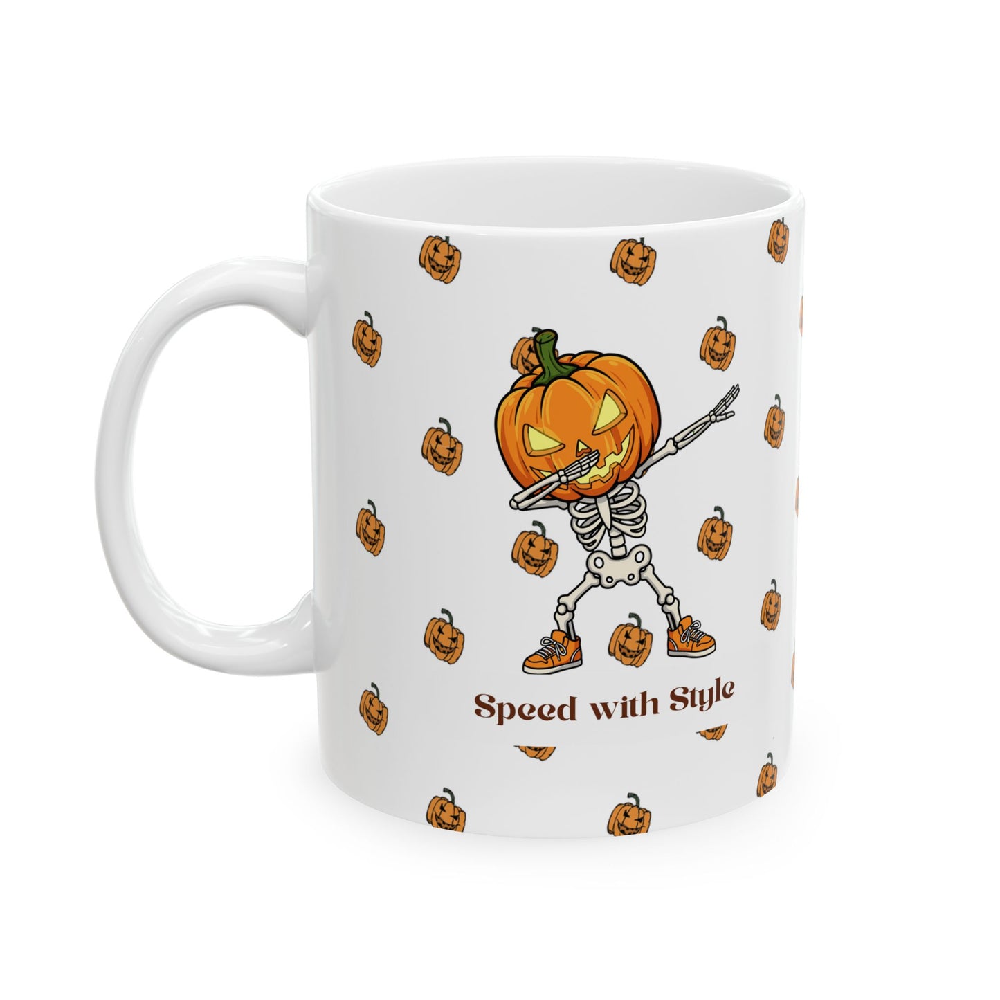 Cozy Pumpkin Halloween Ceramic Mug