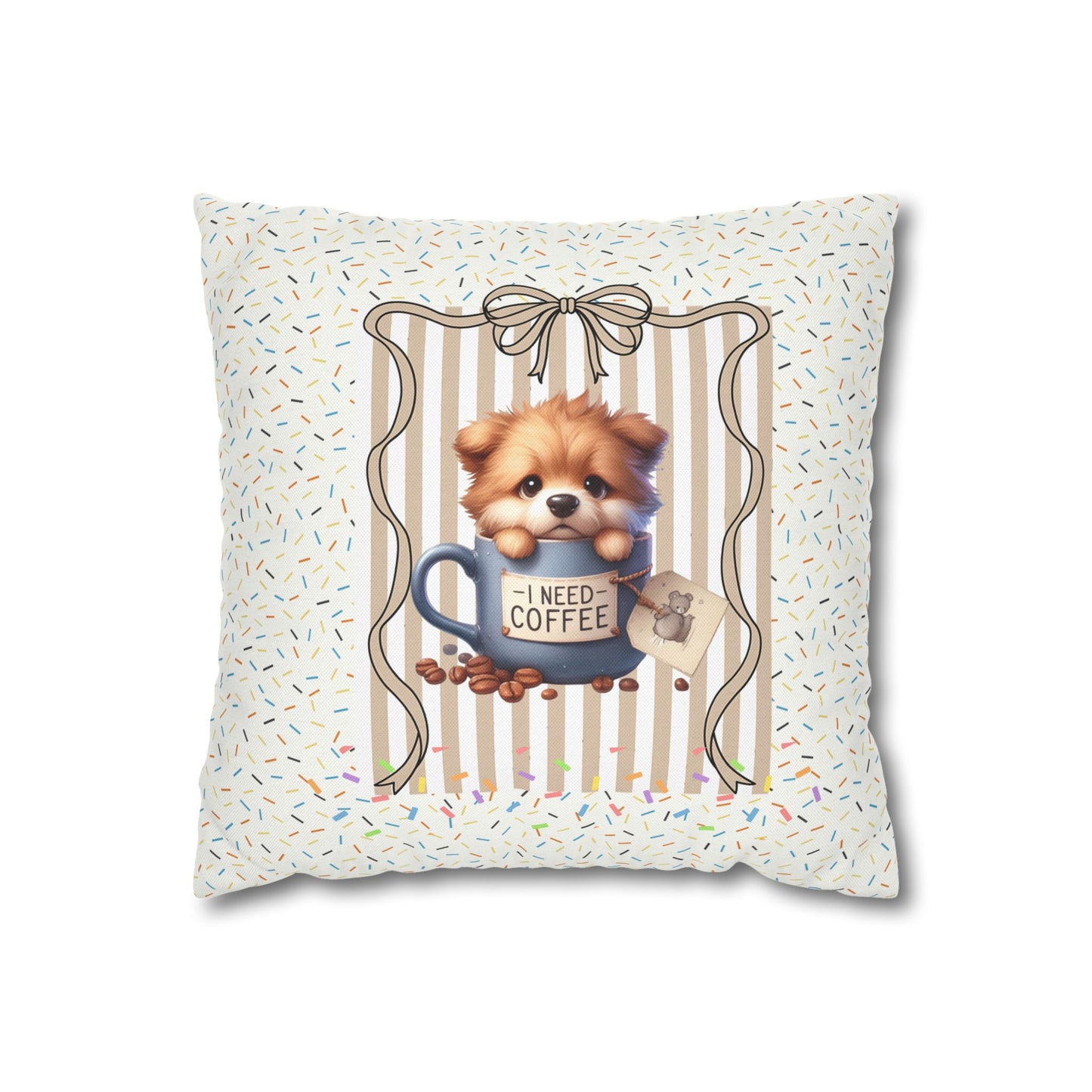 Funny Dog Throw  Decor Pillowcase