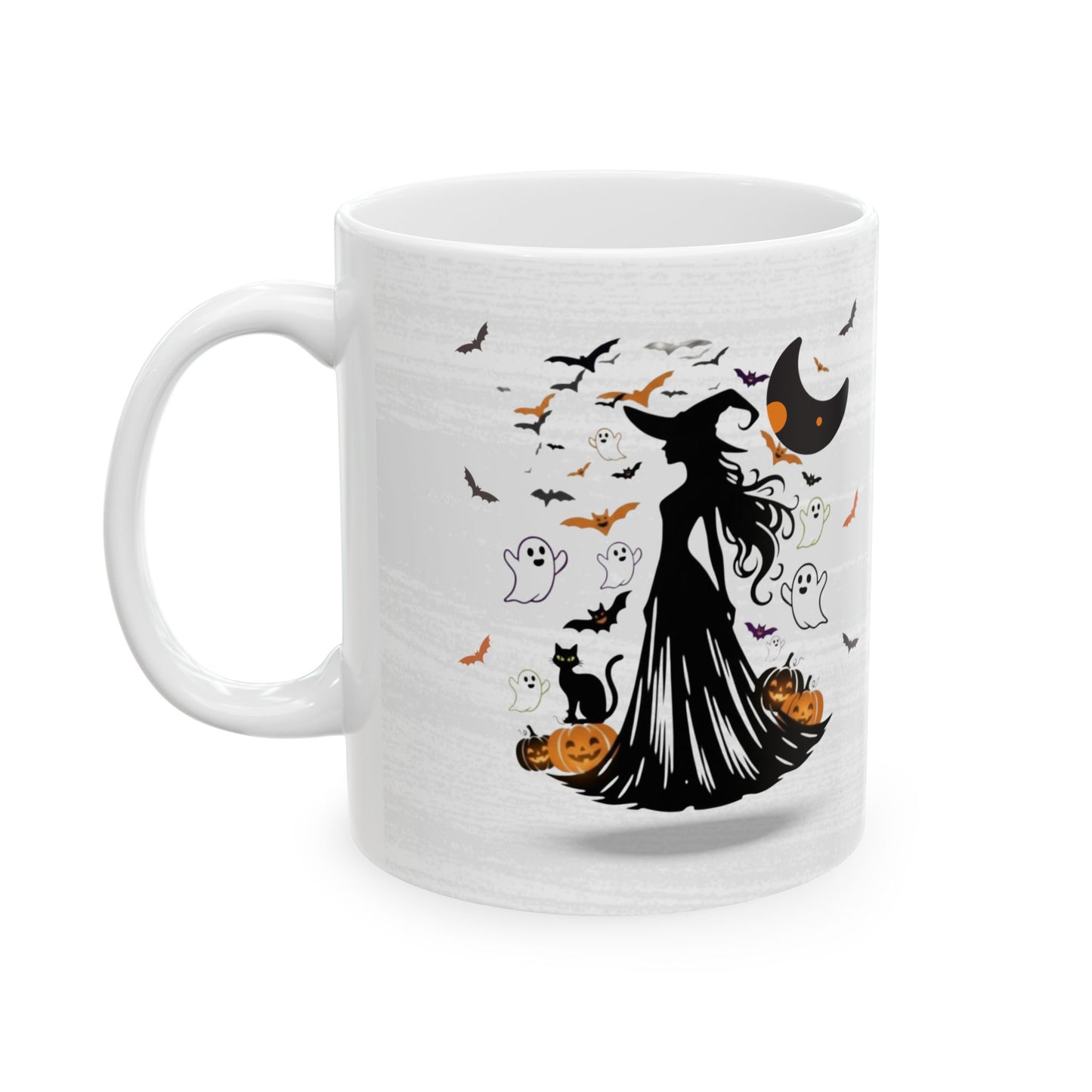 Midnight Charm Coffee Ceramic Mug, (11oz, 15oz)