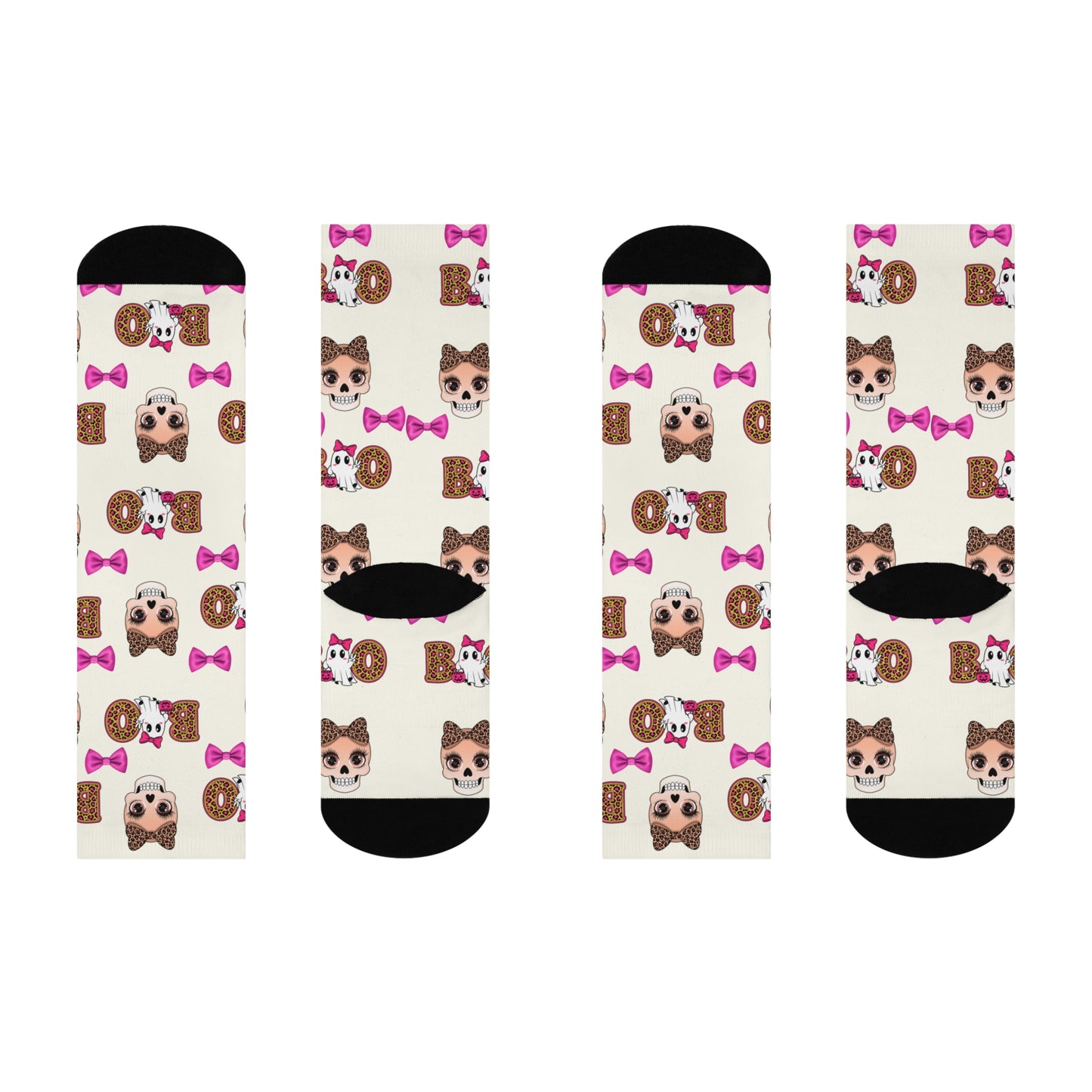 ✨ Glamour Skeleton Queen Crew Socks