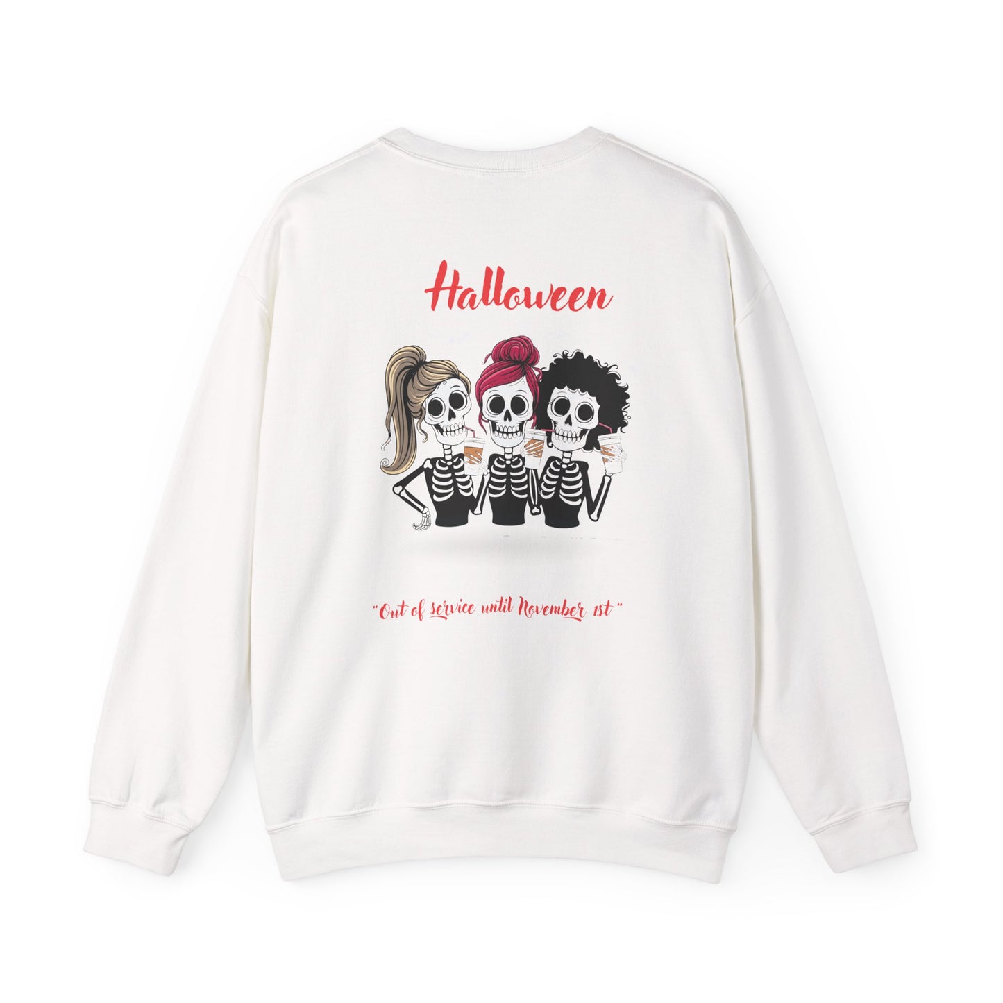 Ghostly Chic Halloween Sweatshirt