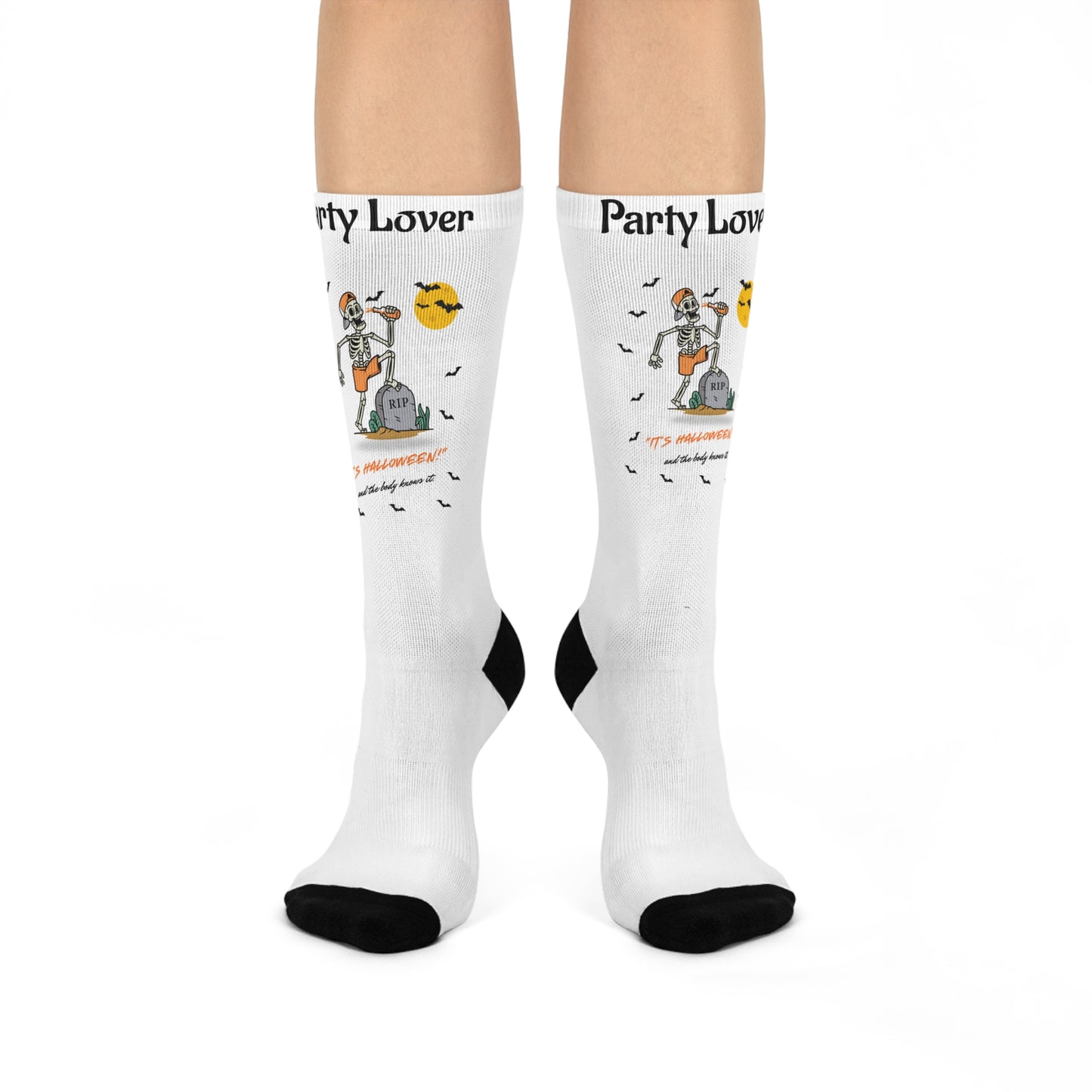 Halloween Party Lover Skeleton Crew Socks