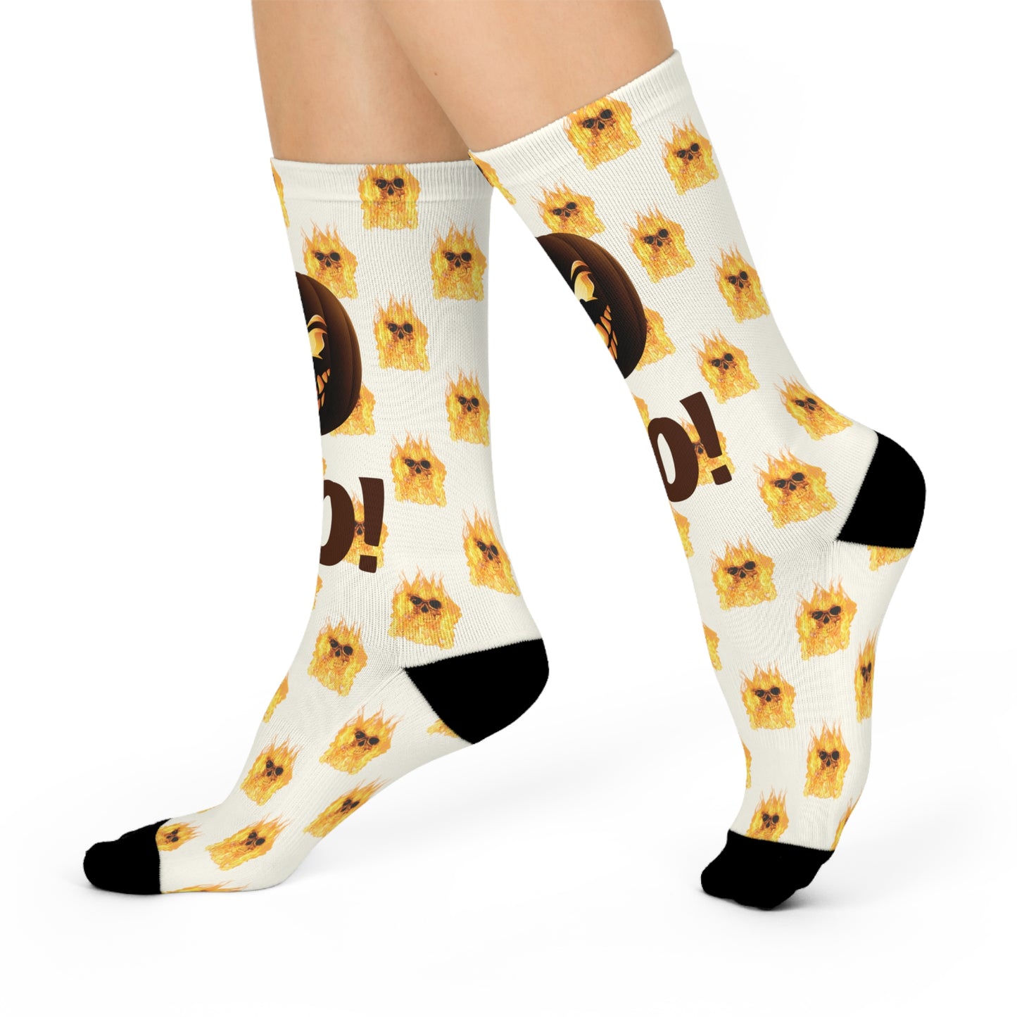 Pumpkin Spice Feet Crew Socks