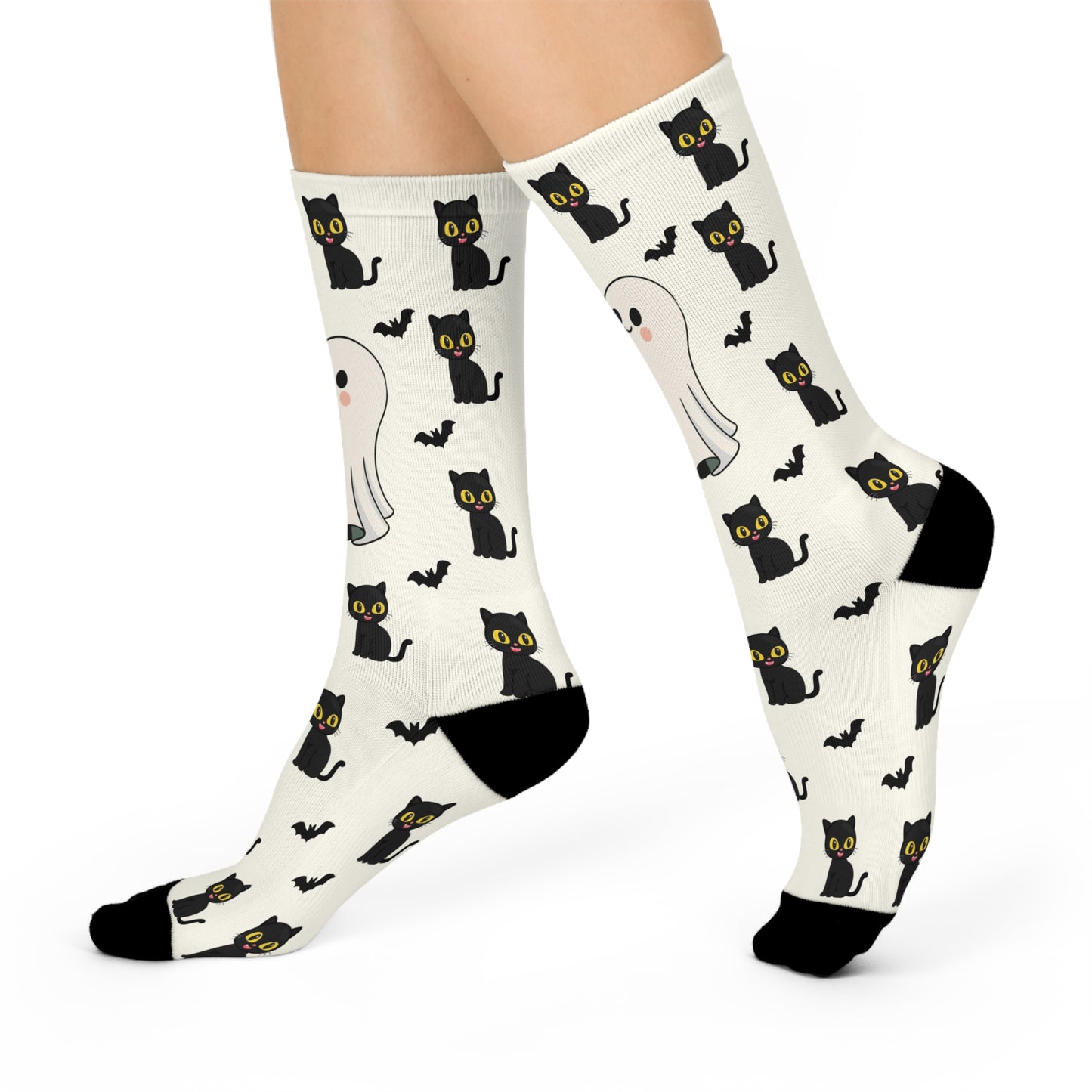 Black Cat Luck  Crew Socks
