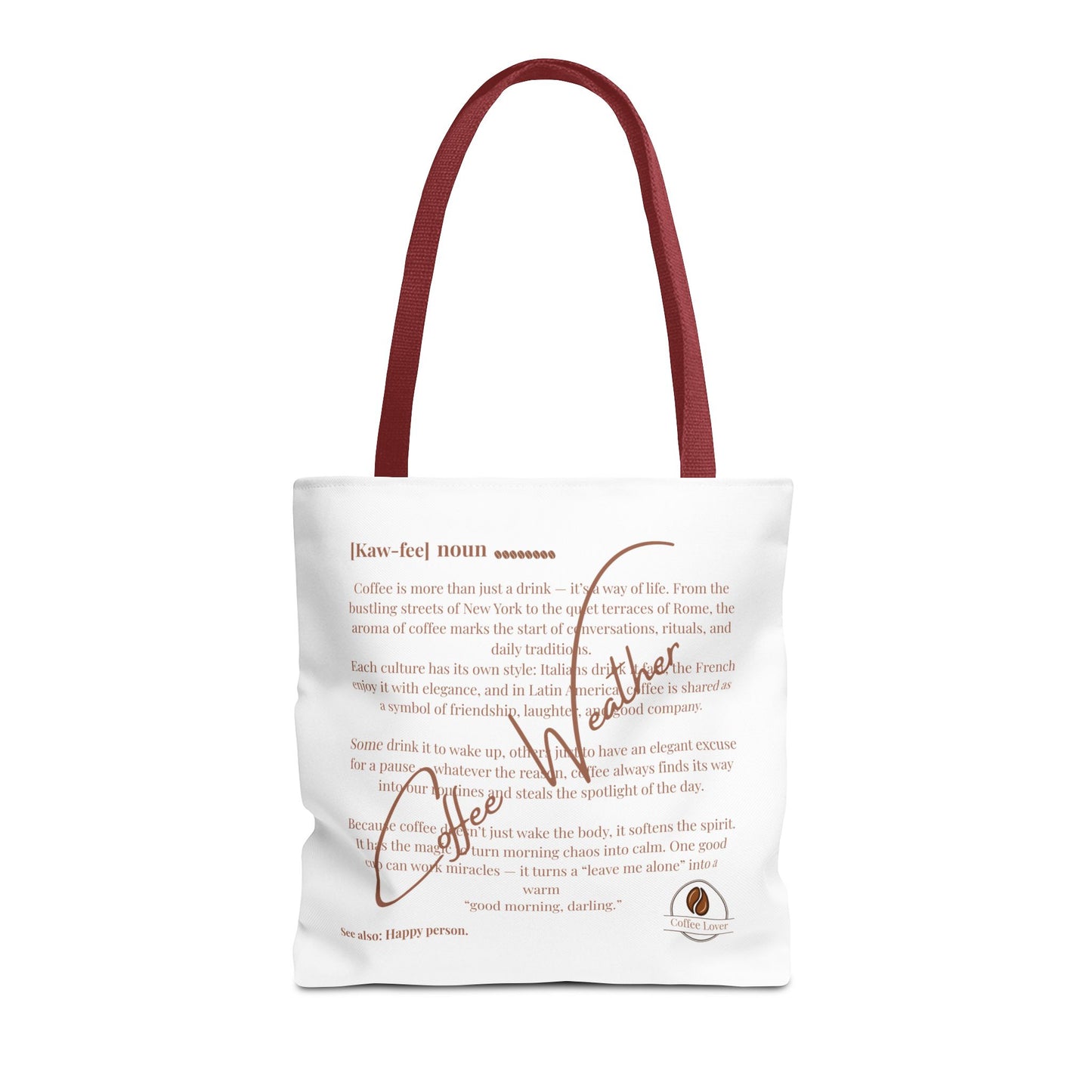 Tote Bag Coffee Weather