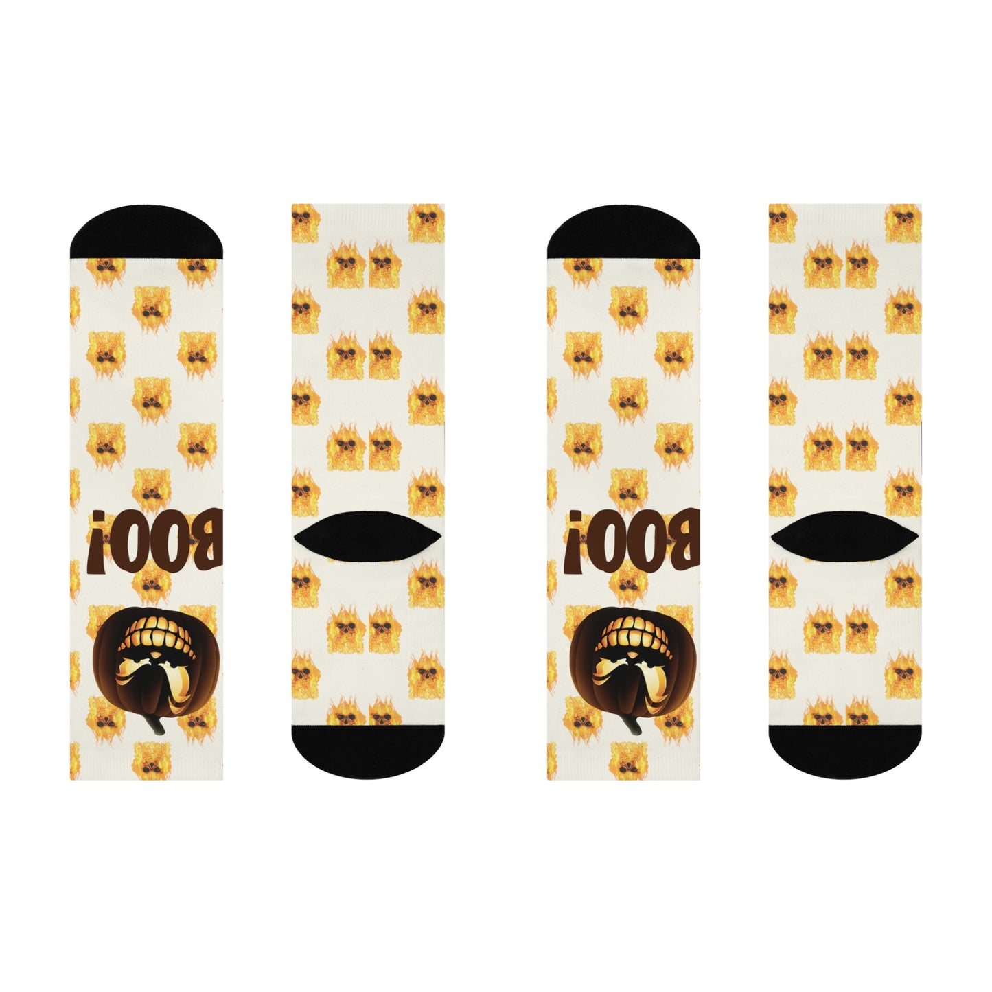 Pumpkin Spice Feet Crew Socks