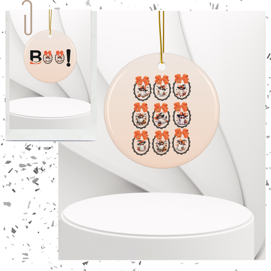 Cute Horror Pumpkin Decor Ornament