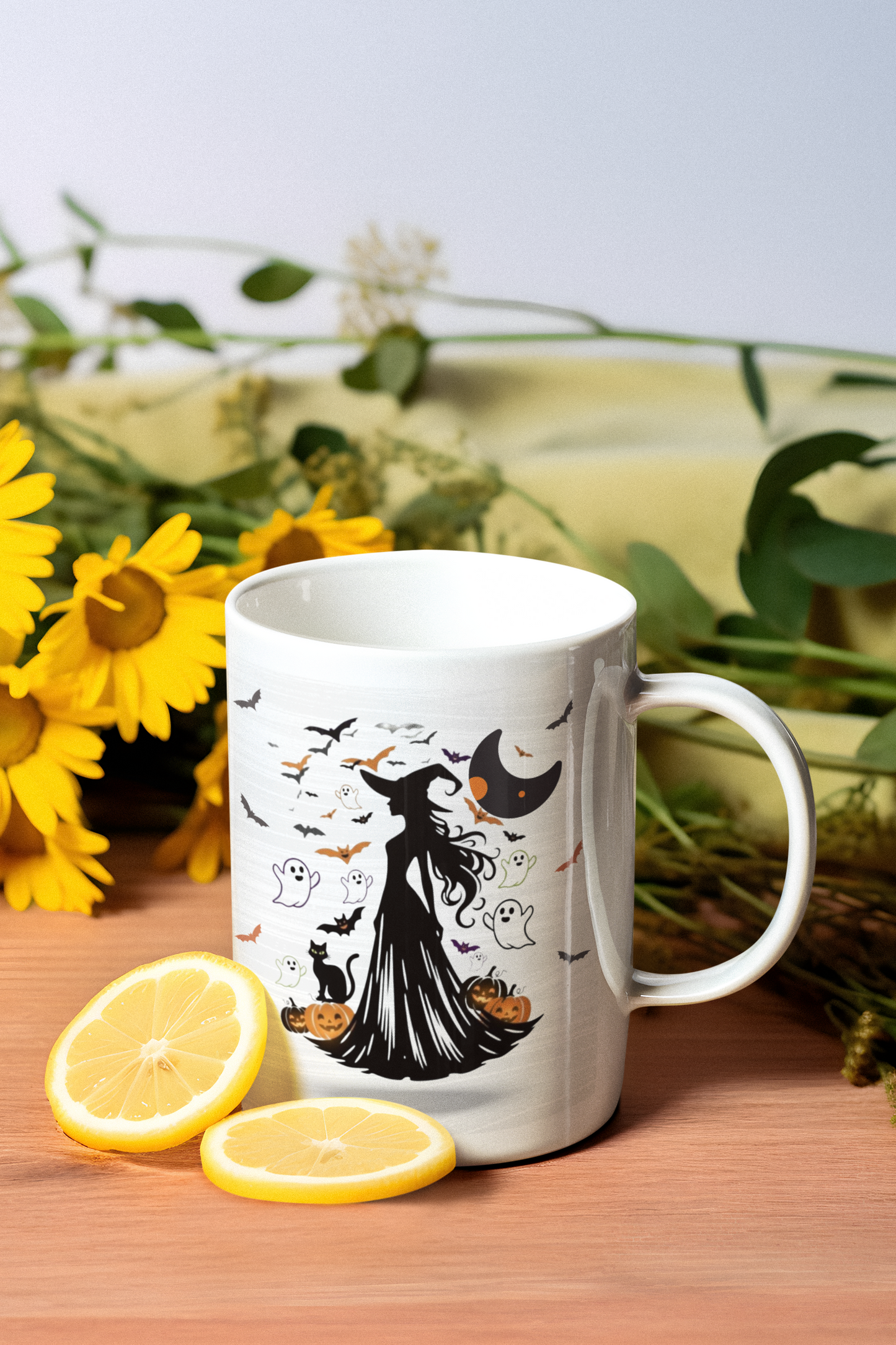 Midnight Charm Coffee Ceramic Mug, (11oz, 15oz)