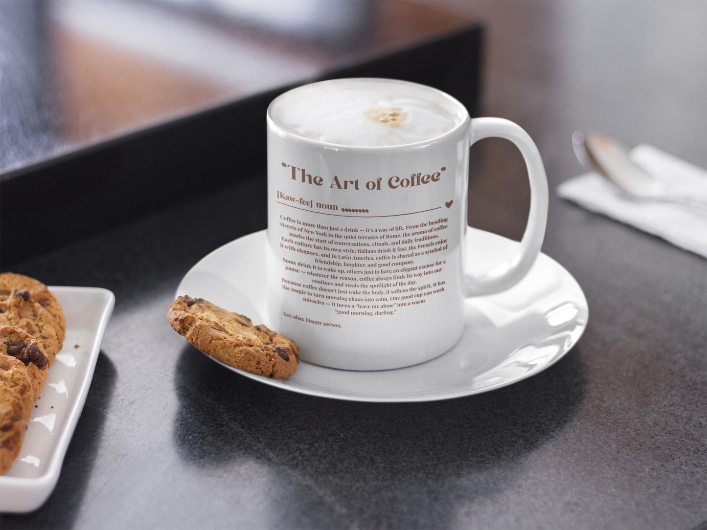 “The Art of Coffee”  Ceramic Mug