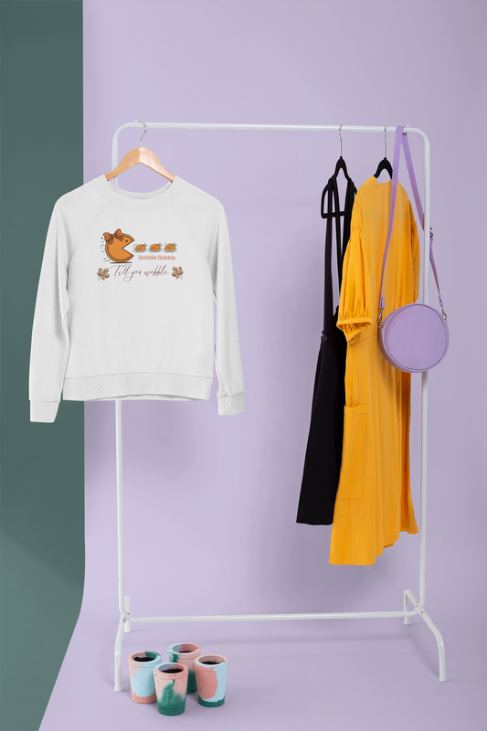 Thanksgiving Sweatshirt, Seasonal Sweatshirt, Gobble Gobble Sweatshirt.