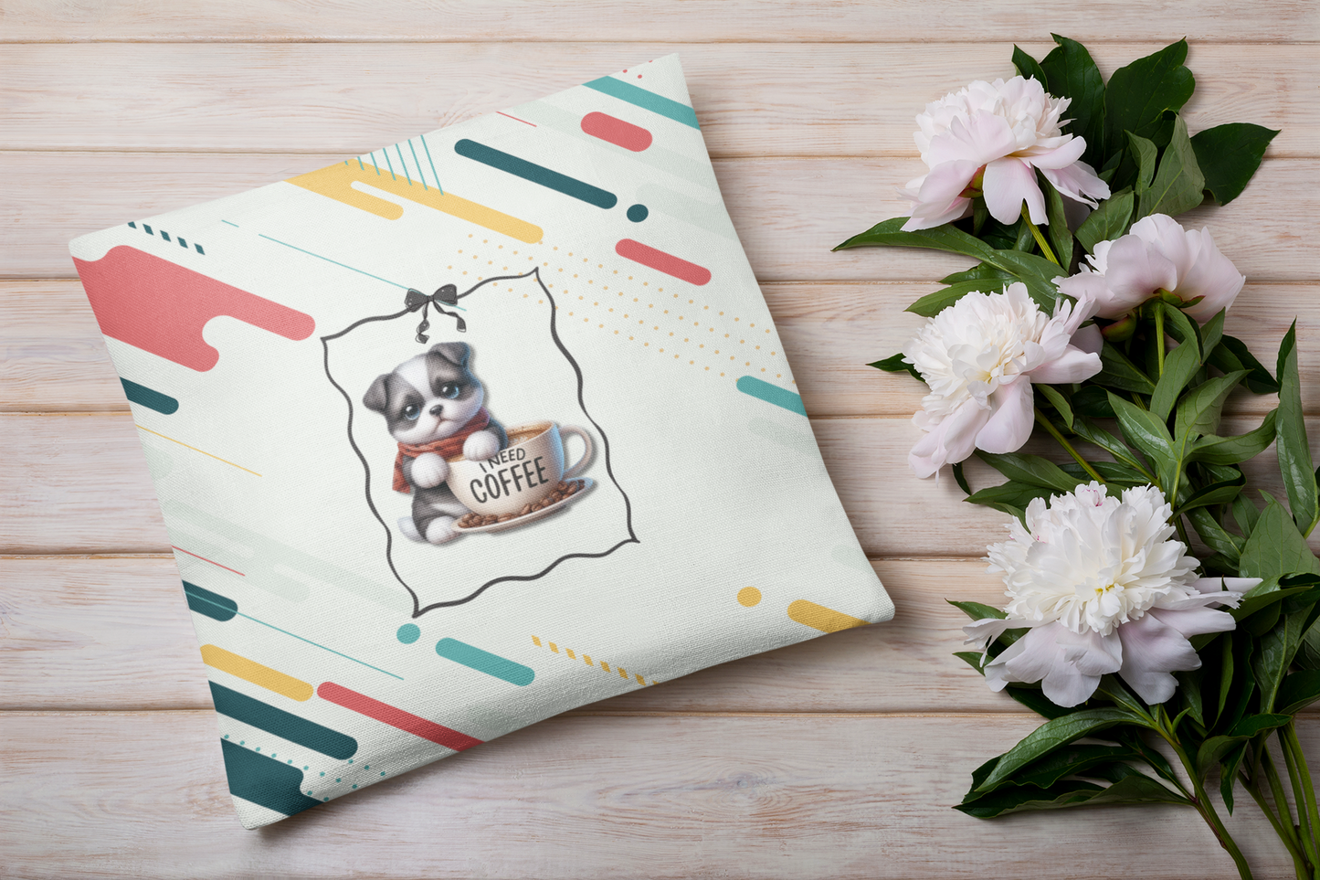 Lazy Morning Dog Cushion Decor Pillowcase