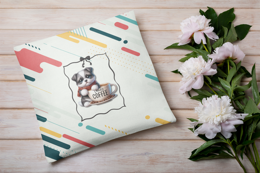 Lazy Morning Dog Cushion Decor Pillowcase