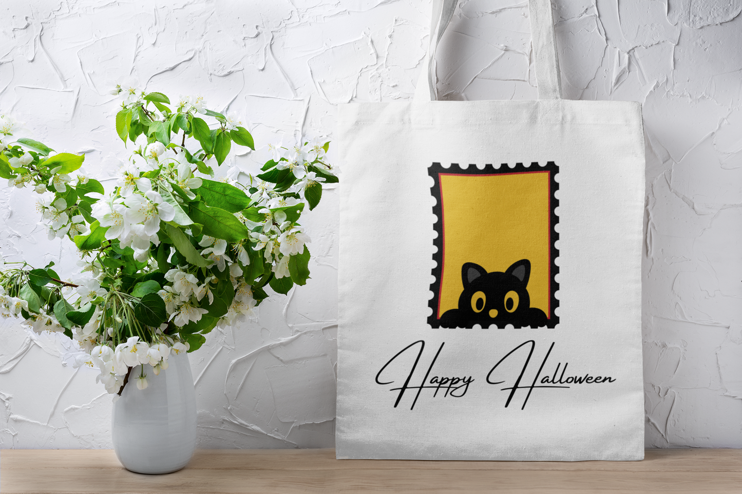 Black Cat Charm  Tote Bag