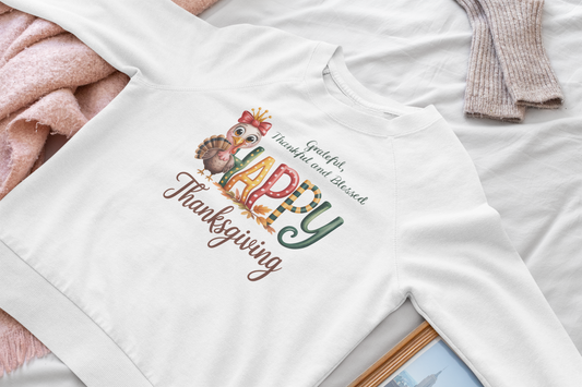 Cute & Comfy Thanksgiving Sweatshirt,Seasonal Sweatshirt, Gobble Gobble Sweatshirt.
