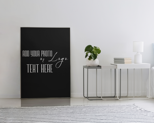Customizable Posters, Add Your Photo or Design / Color Black