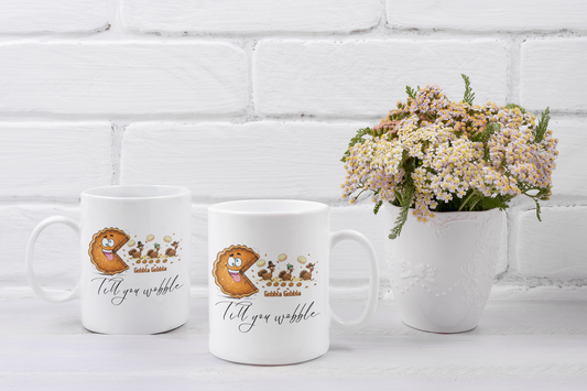 Thanksgiving mug, Turkey mug, Gobble Gobble mug, Friendsgiving mug,