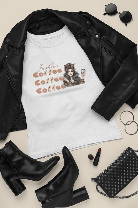 Fashion Girl Coffee T-Shirtâ