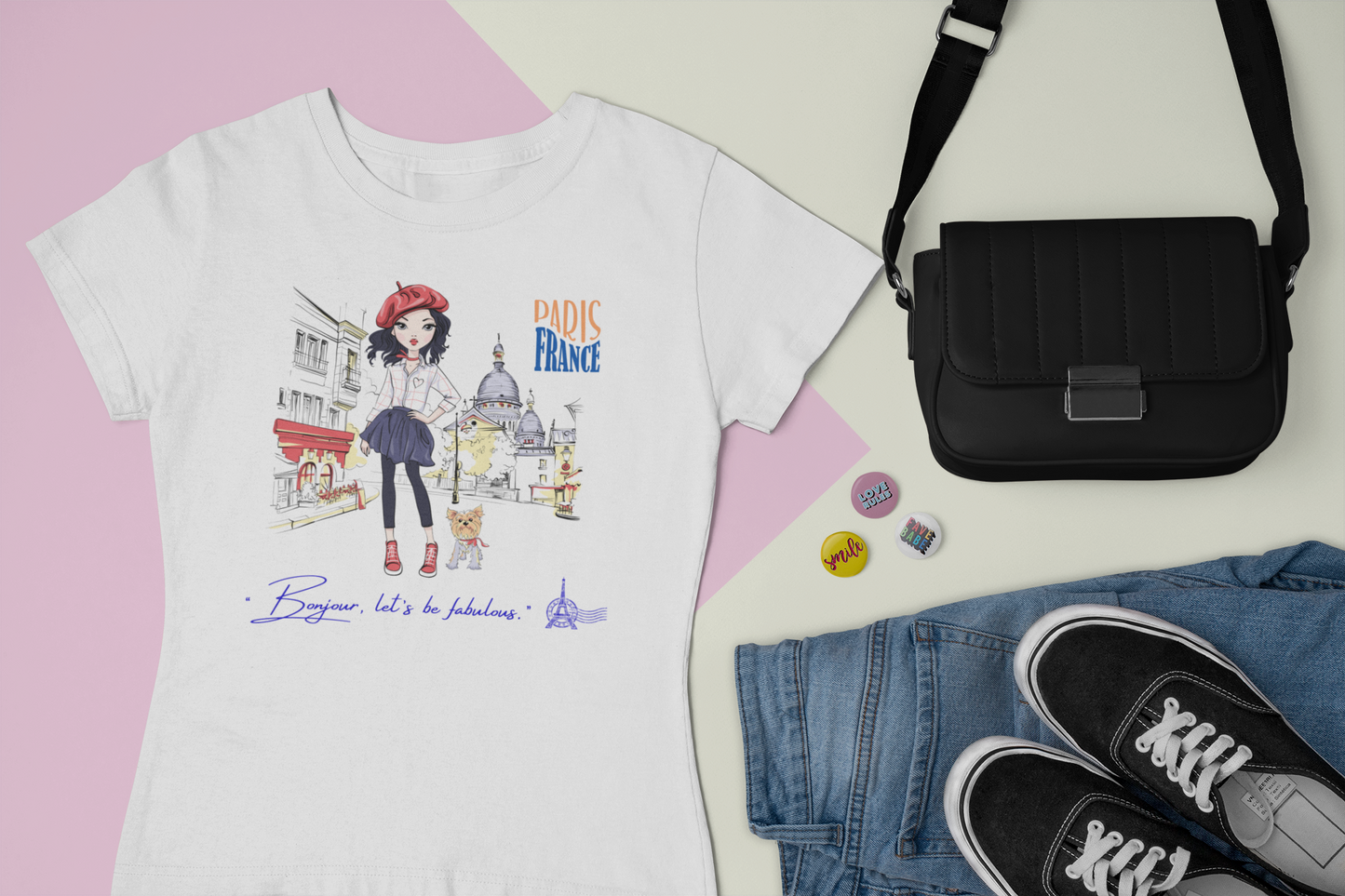 Paris Fashion Girl  T-Shirt”