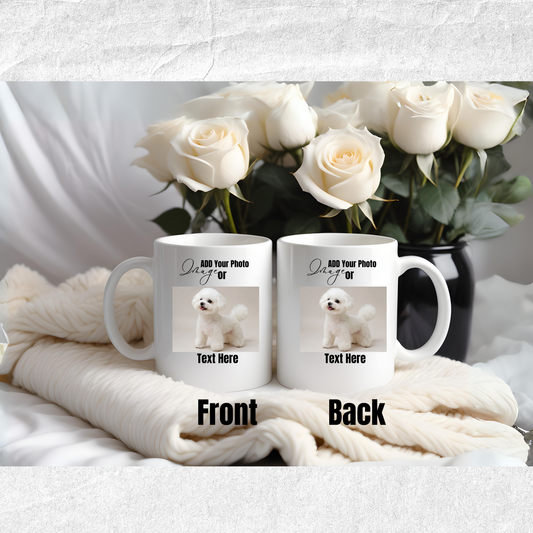 Customizable Colorful Mugs (11oz, 15oz) Add Your Photo or Design / Multiple colors