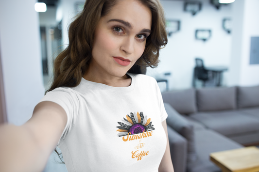 Sunshine und Coffee T-Shirt”