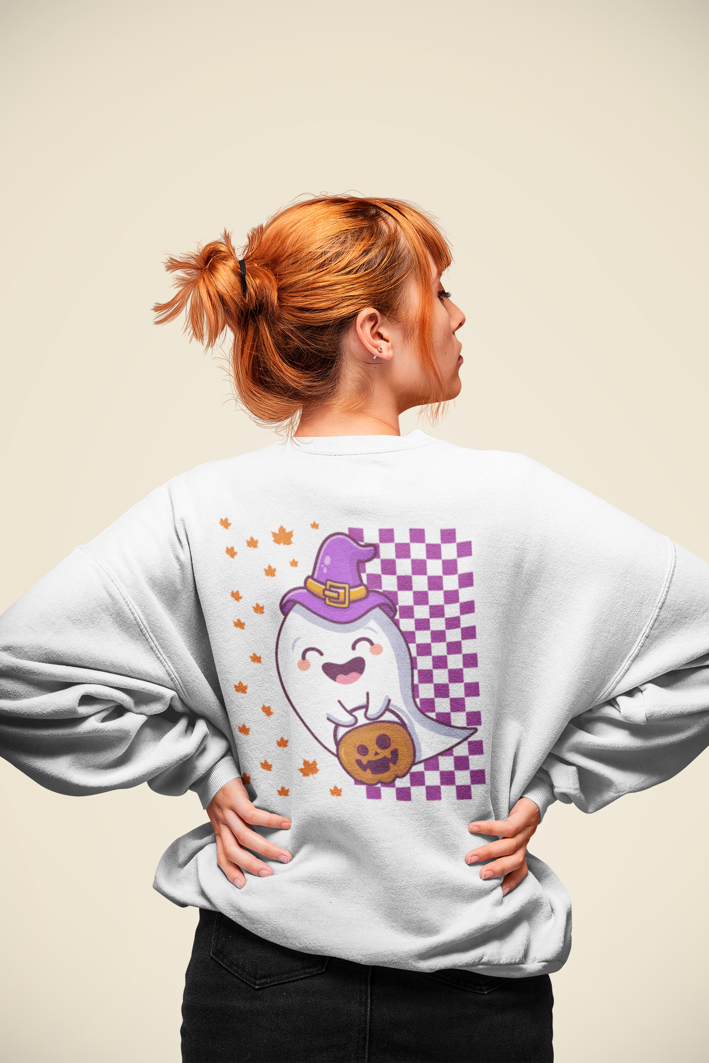 Boo Mode On Sweatshirt – Trendy Halloween Look