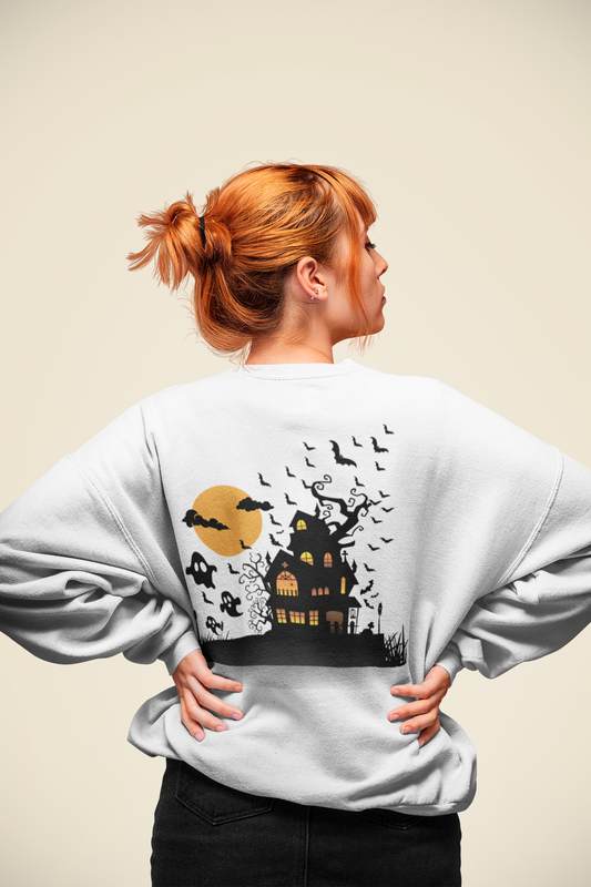 Spooky Castle Halloween Sweatshirt