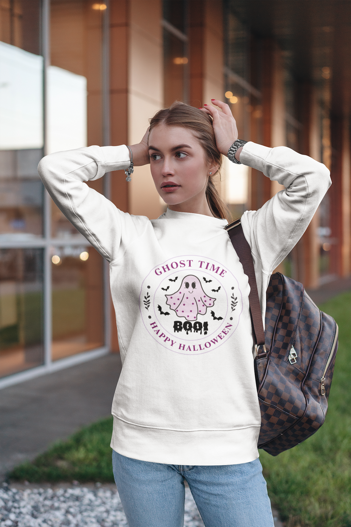 Chic & Spooky Halloween Sweatshirt