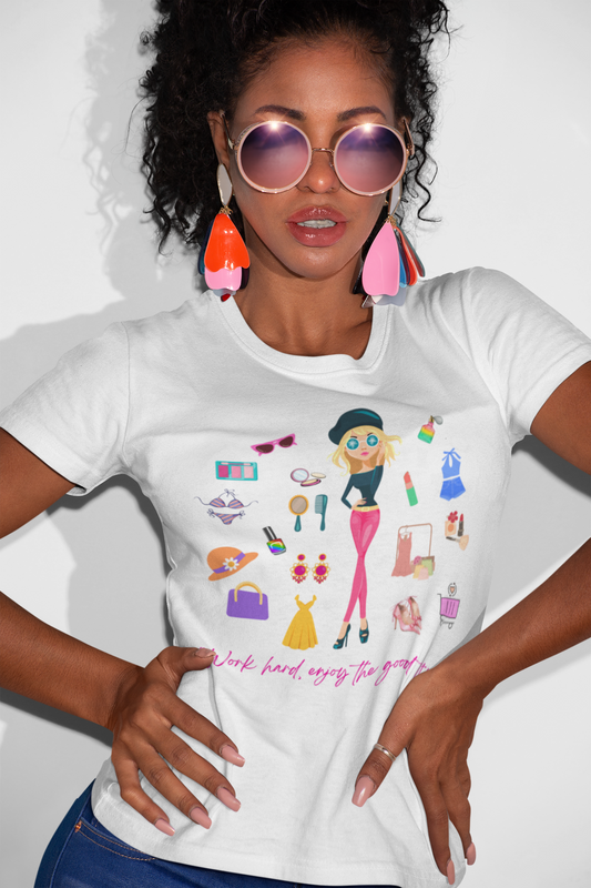 âWork hard, enjoy the good things.â T-Shirtâ