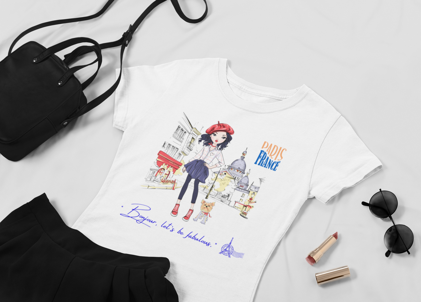 Paris Fashion Girl  T-Shirt”