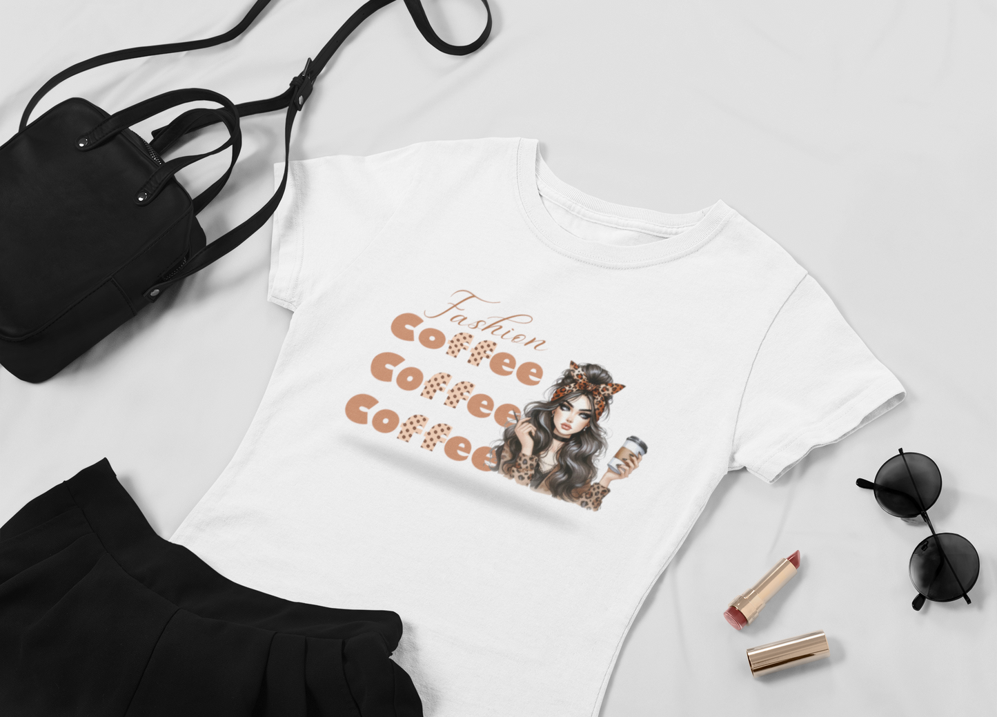 Fashion Girl Coffee T-Shirt”