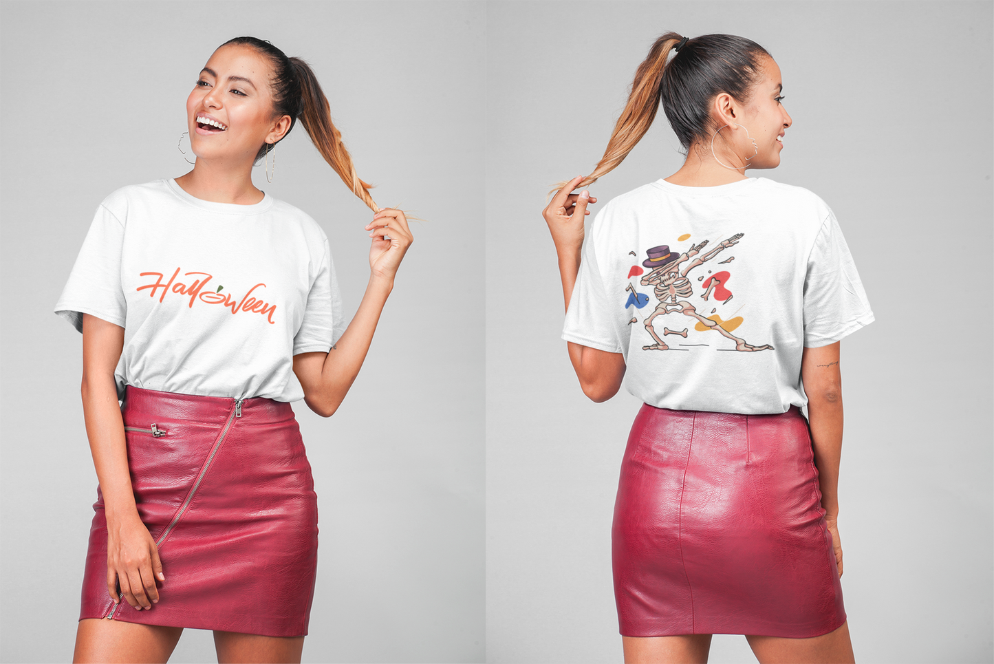 Boo & Bones – Skeleton Halloween Shirt