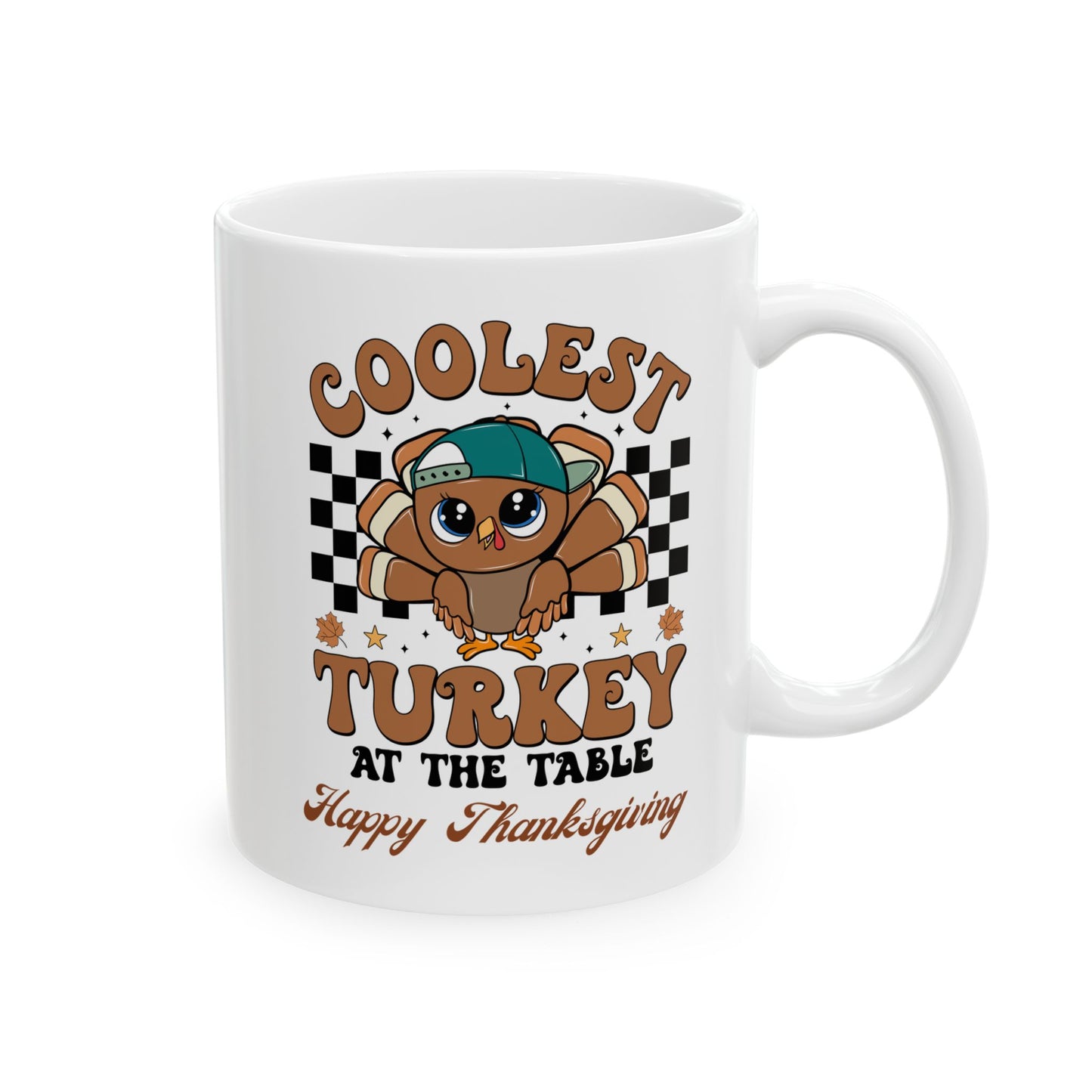 Thanksgiving mug, Turkey mug, Gobble Gobble mug, Friendsgiving mug.