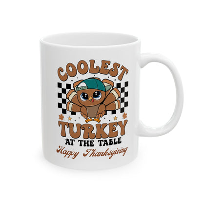 Thanksgiving mug, Turkey mug, Gobble Gobble mug, Friendsgiving mug.