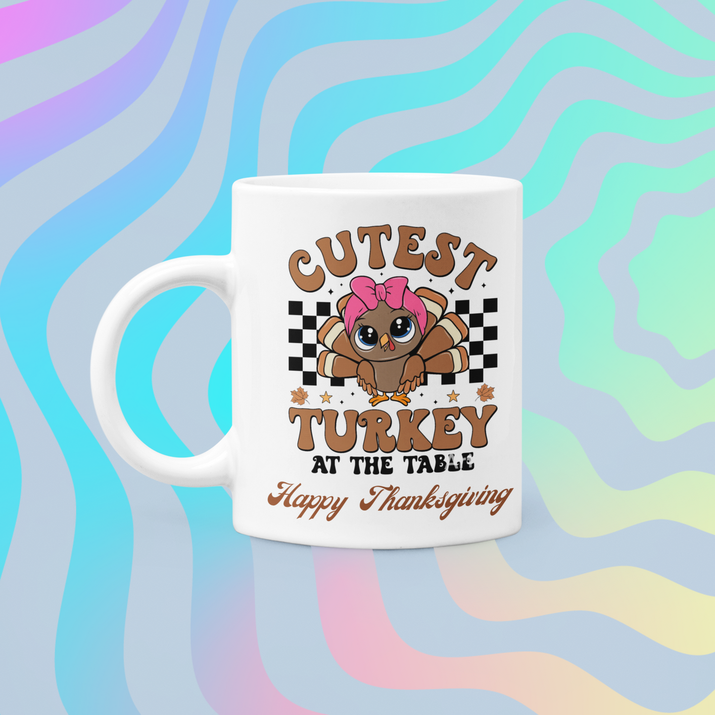 Thanksgiving mug, Turkey mug, Gobble Gobble mug, Friendsgiving mug,