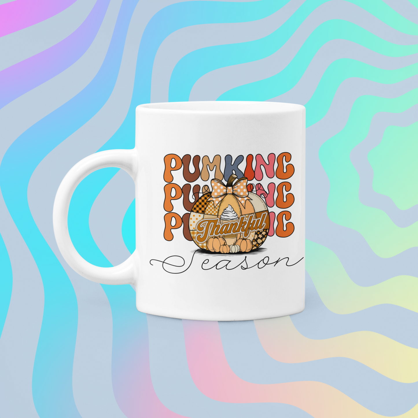 Funny Pumpkin mug, Pumpkin mug, Friendsgiving mug.