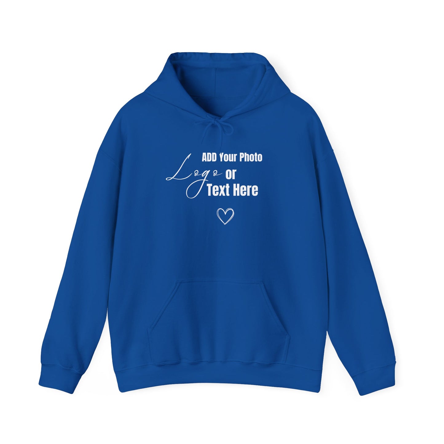 Customizable Unisex Hooded Sweatshirt – Add Your Photo, Image or Design | Multiple Colors