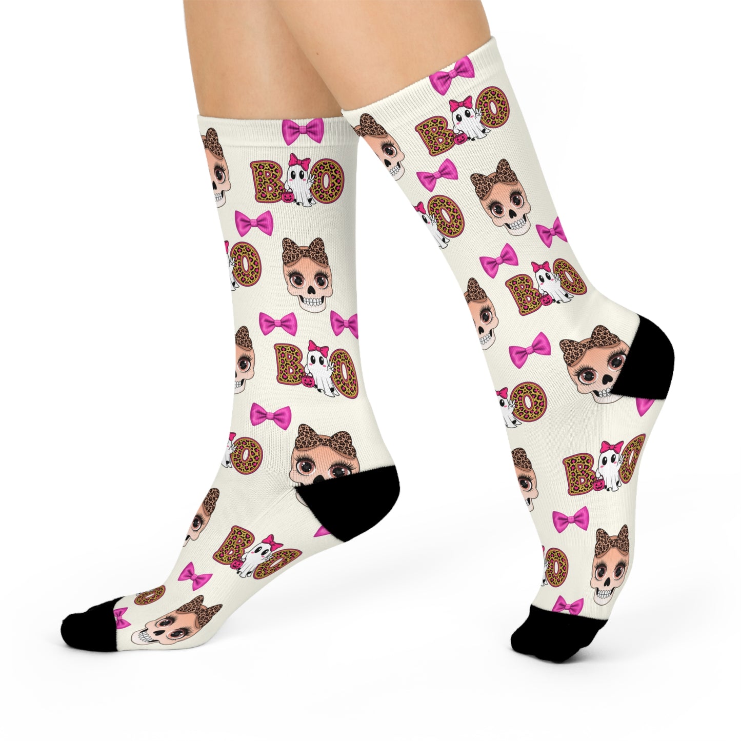 ✨ Glamour Skeleton Queen Crew Socks