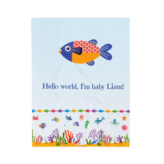 Baby Blanket{30x40} Personalized blankets, custom blankets, blankets with name.