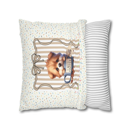 Funny Dog Throw  Decor Pillowcase