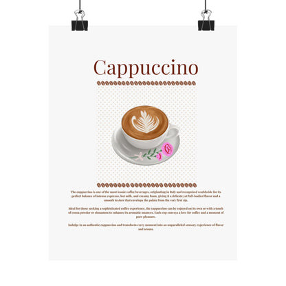 Cappuccino Lover Matte Vertical Posters