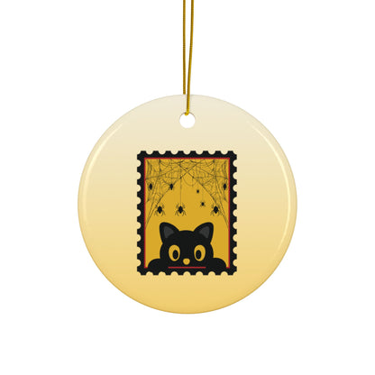 Black Cat Halloween Ornament