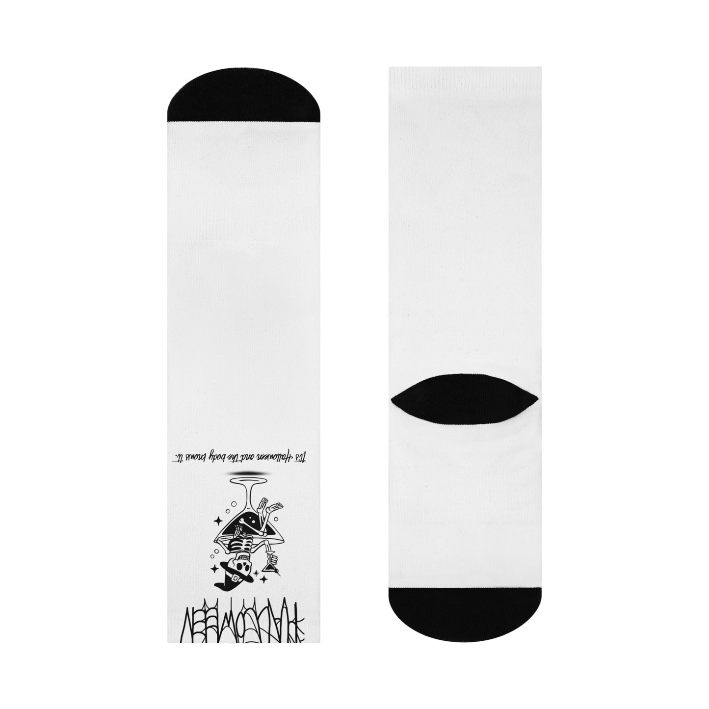 Halloween Party Skeleton Magic Crew Socks