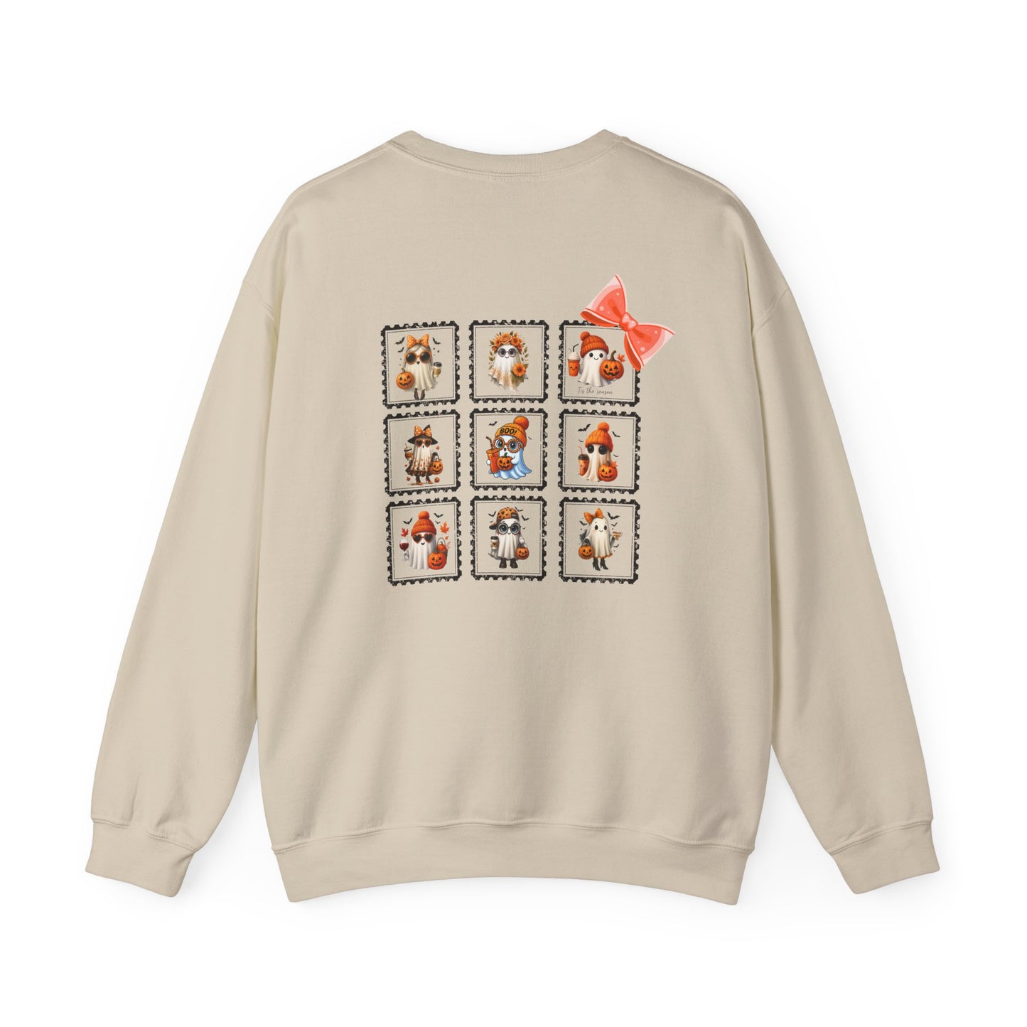 Ghostly Cute Halloween Sweatshirt for Women