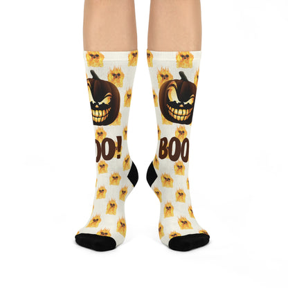 Pumpkin Spice Feet Crew Socks