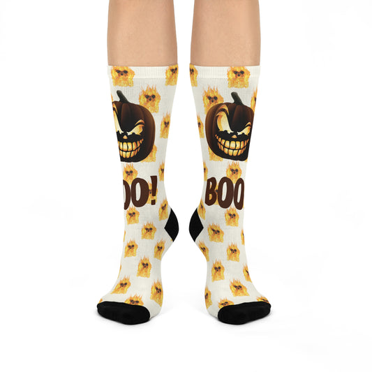 Pumpkin Spice Feet Crew Socks