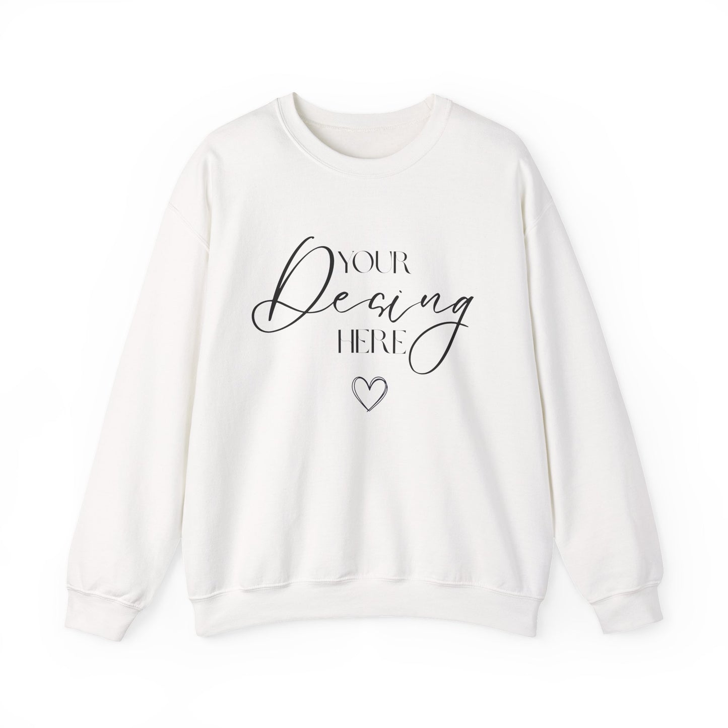 Customizable Sweatshirt – Add Your Photo, Image or Design | White Color