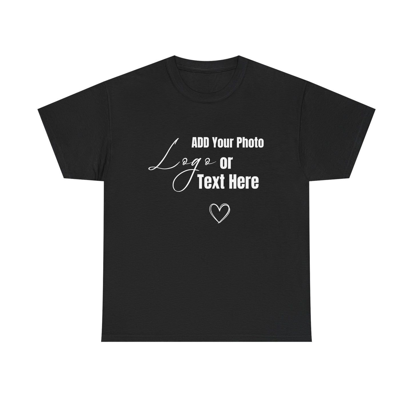Customizable T-Shirt, Add Your Photo or Design /  Multiple colors