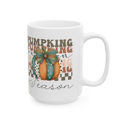 Cute Pumpkin mug, Pumpkin mug, Friendsgiving mug.